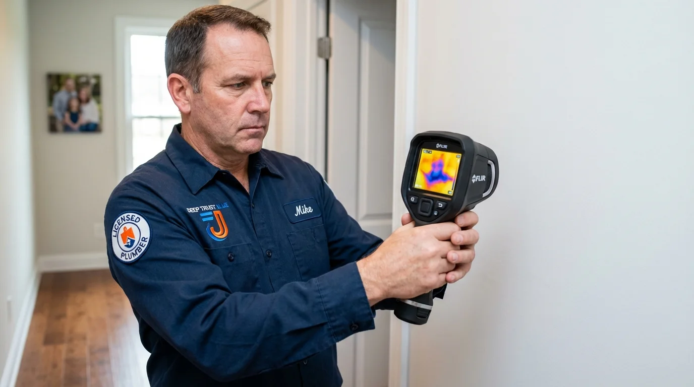 Thermal imaging leak detection by Johns Plumbing LLC in Nesconset